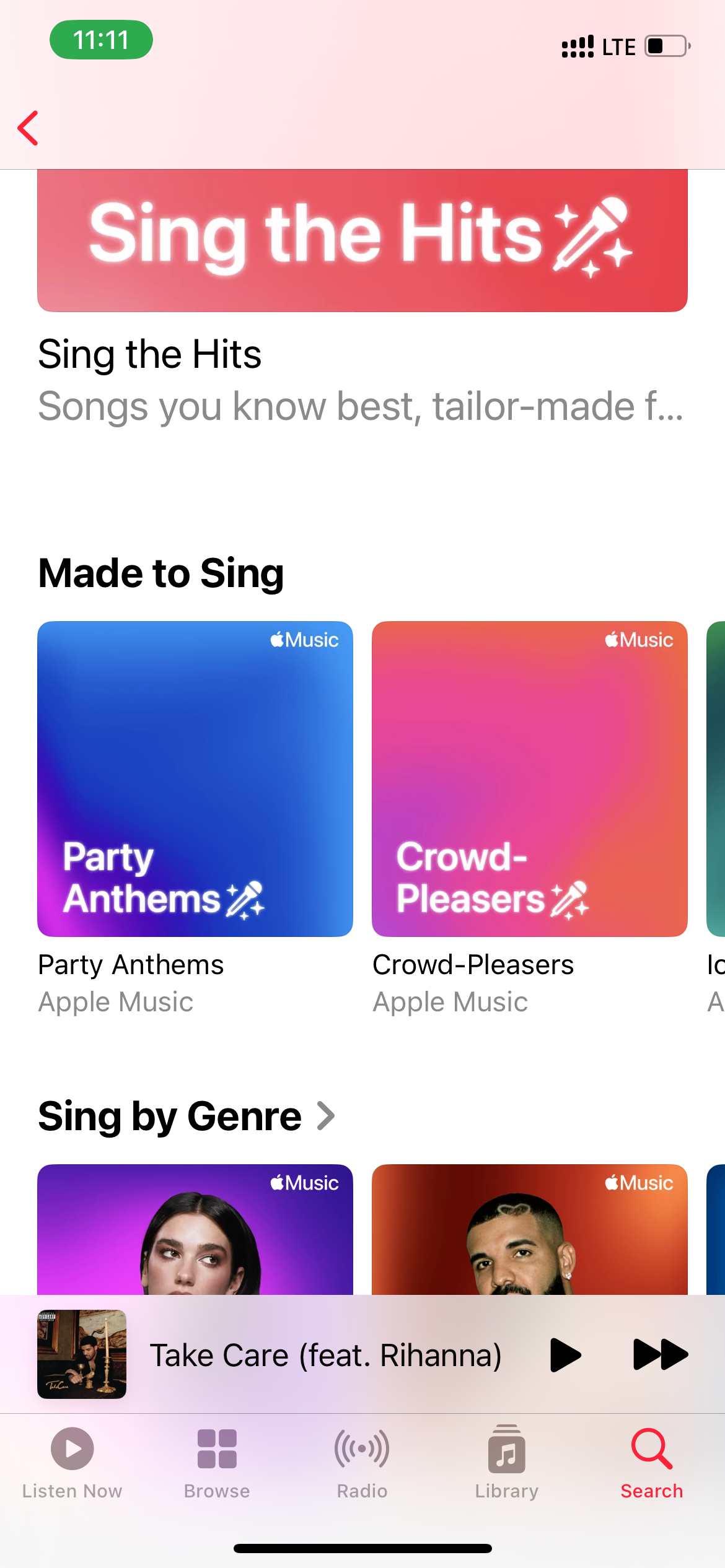 Apple Music Sing Category با لیست های پخش مختلف در Apple Music