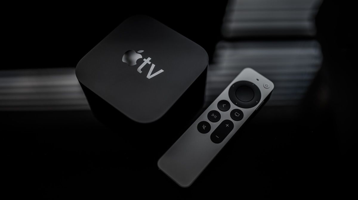 Apple TV 4K and its remote control