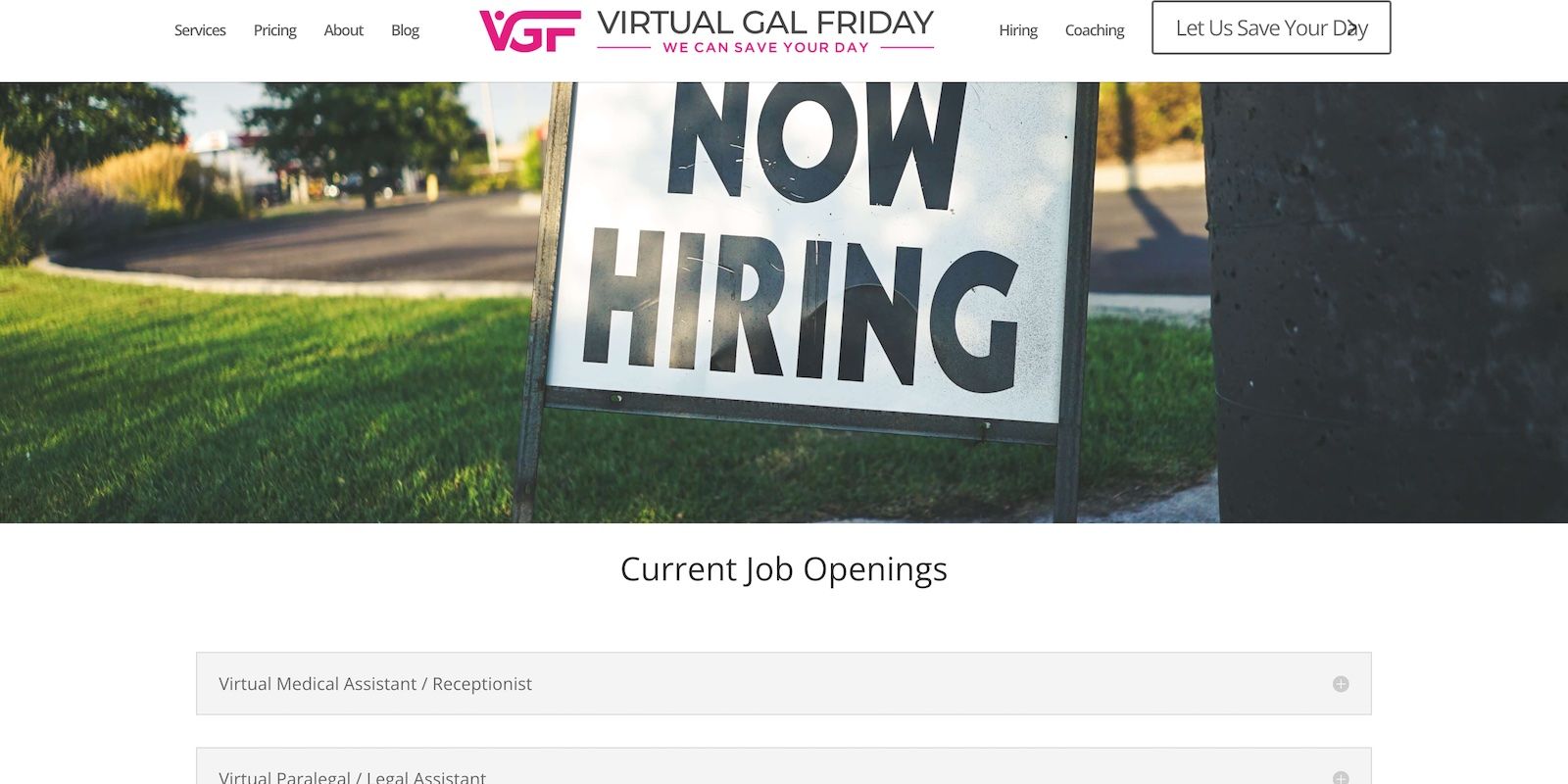 Open Remote Positions at Virtual Gal Friday