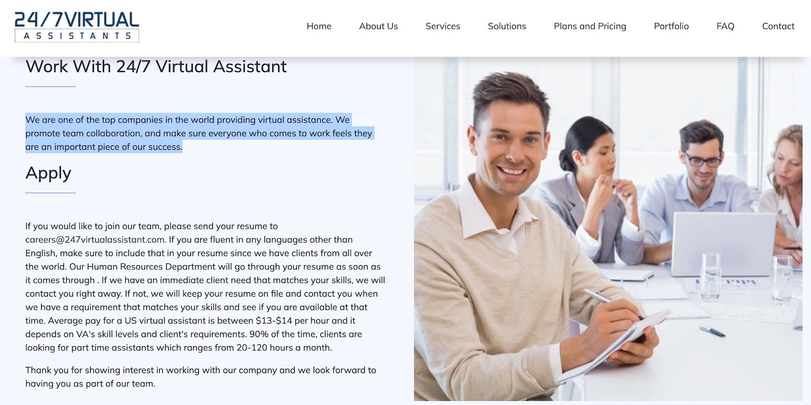 Qualifications for Applying for 24:7 Virtual Assistants