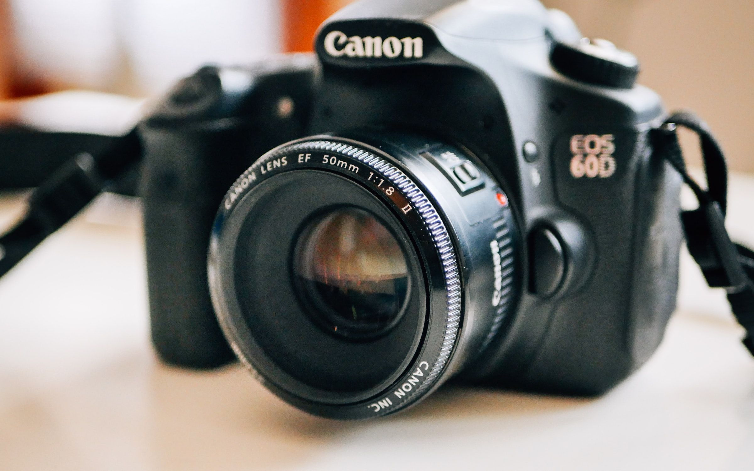 canon 60d dslr with nifty fifty 50mm f/1.8 lens
