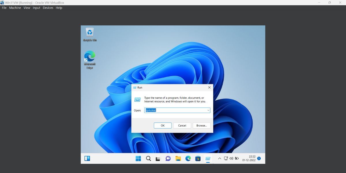 check TPM on Windows 11 virtual machine 1