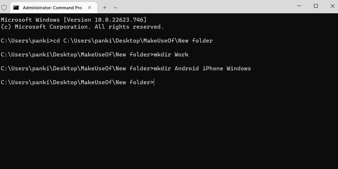 Create Multiple Folders in Windows Using Command Prompt