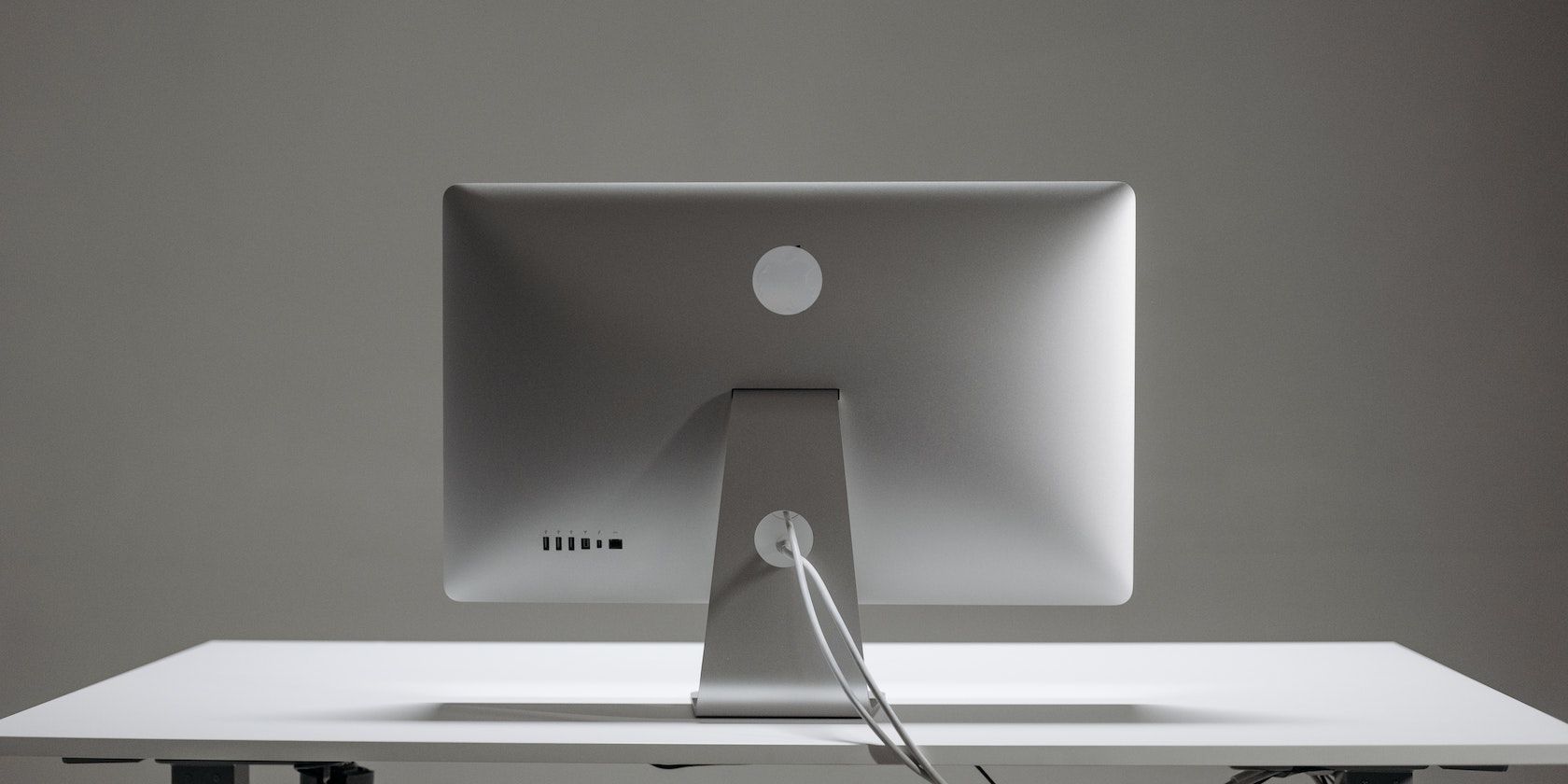 A clean iMac on the desk