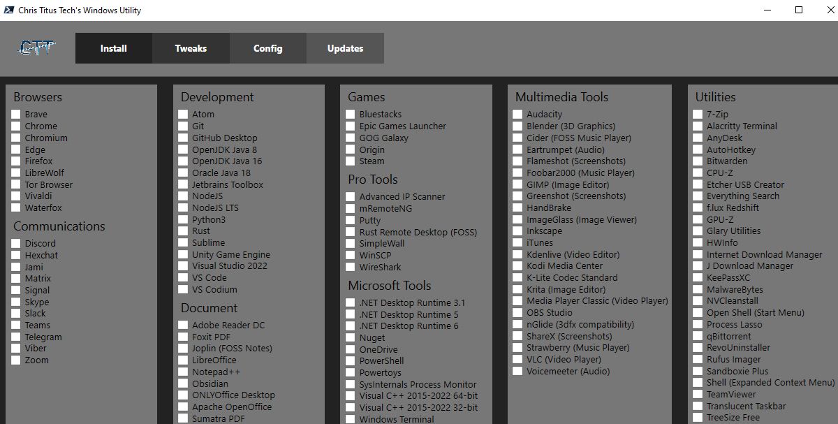 CTT Windows Tools Overview