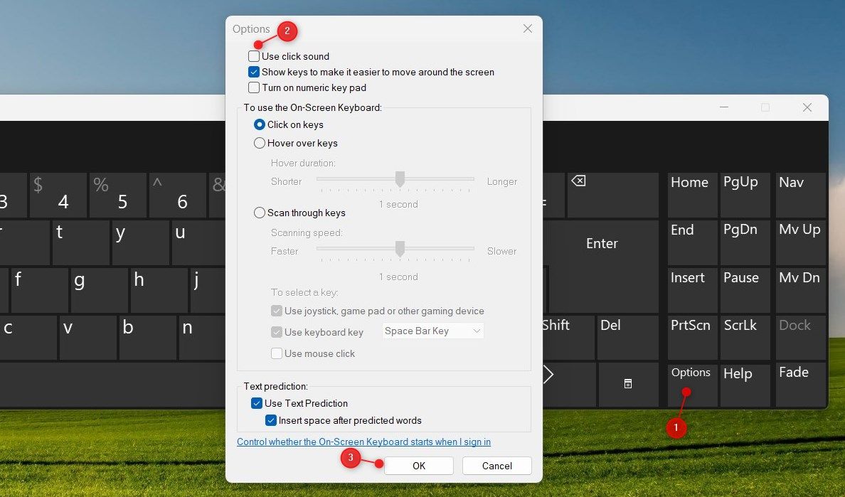 Disable Keyboard Sound in Windows 11