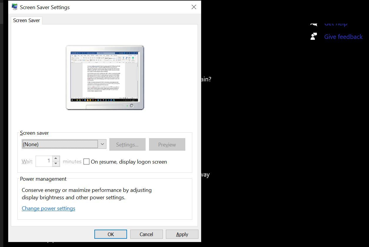 Desactivar protector de pantalla en Windows