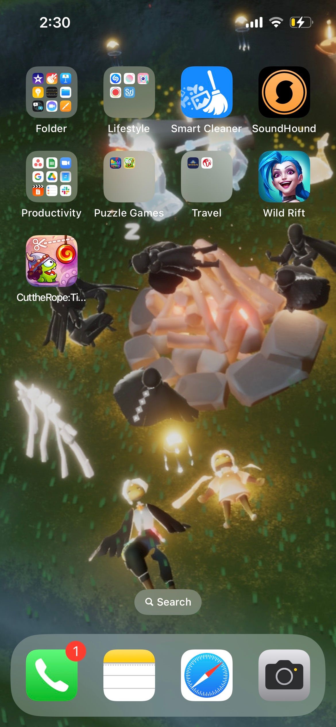 downloaded app on iphone home screen