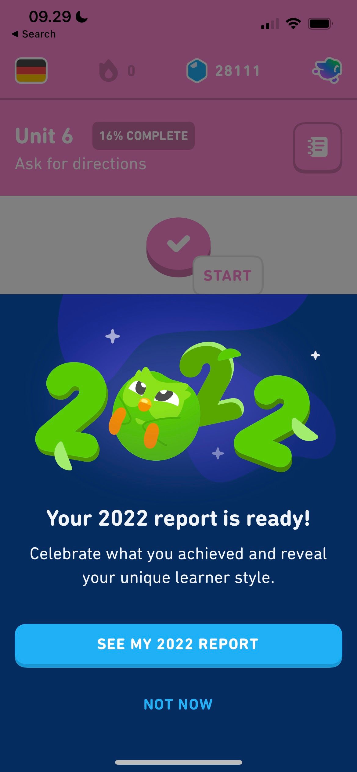 Duolingo Annual Report Screenshot