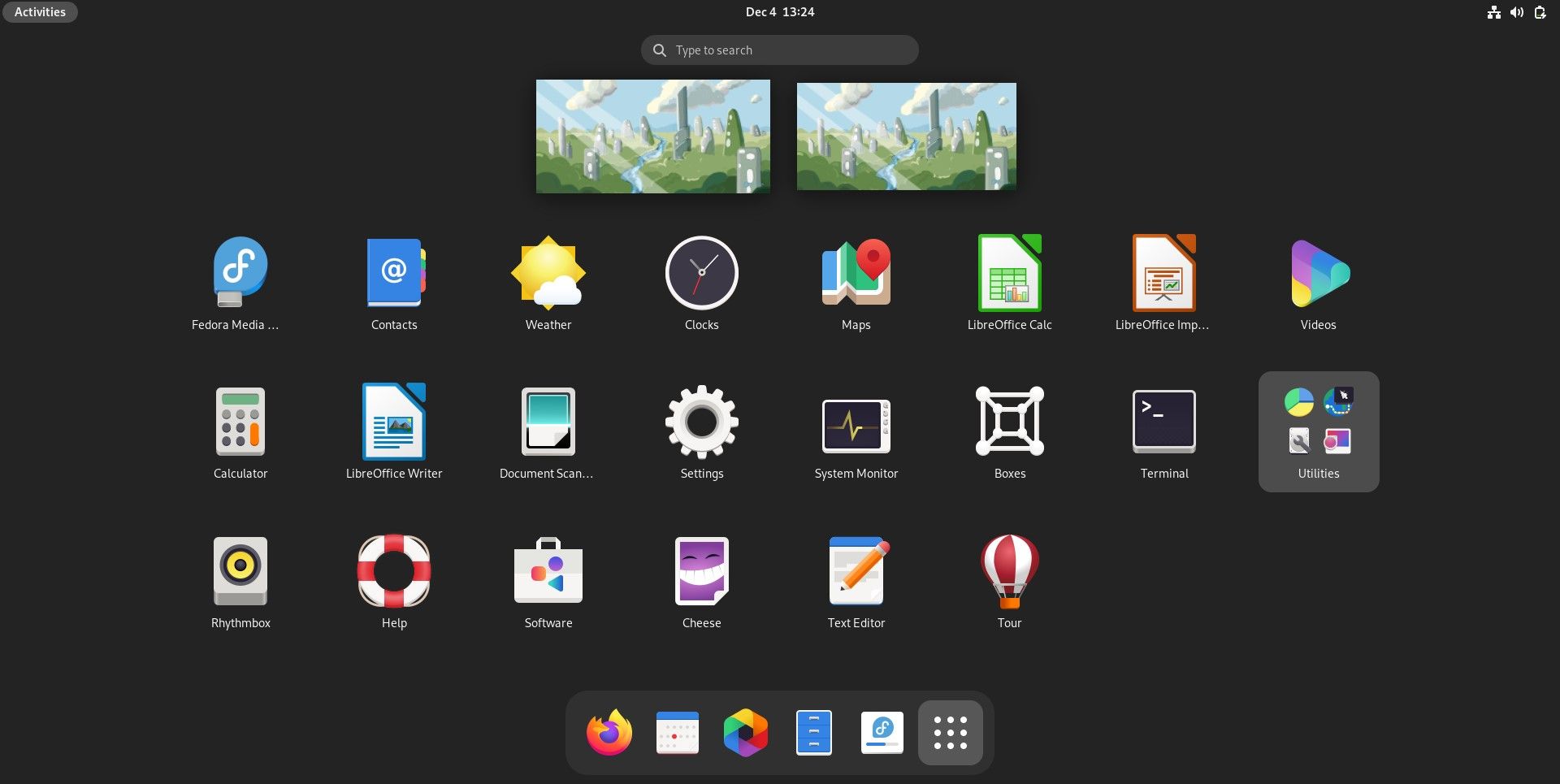 Ikon desktop Fedora