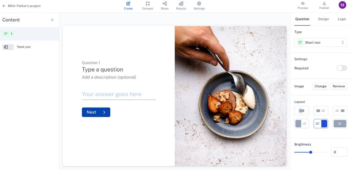 HeyForm connects to several other apps to export form data submissions and analytics