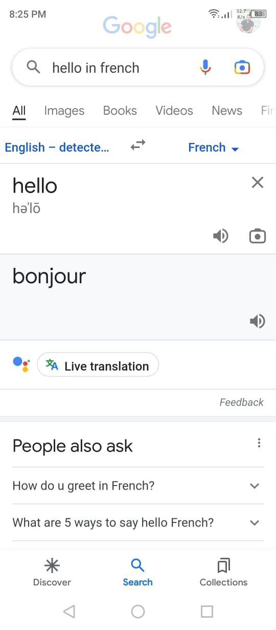Google App - Translation