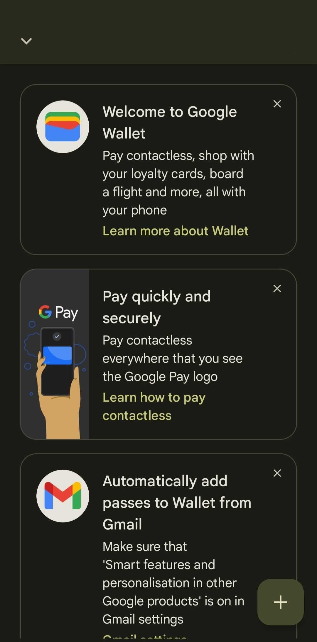 google pay main screen screenshot
