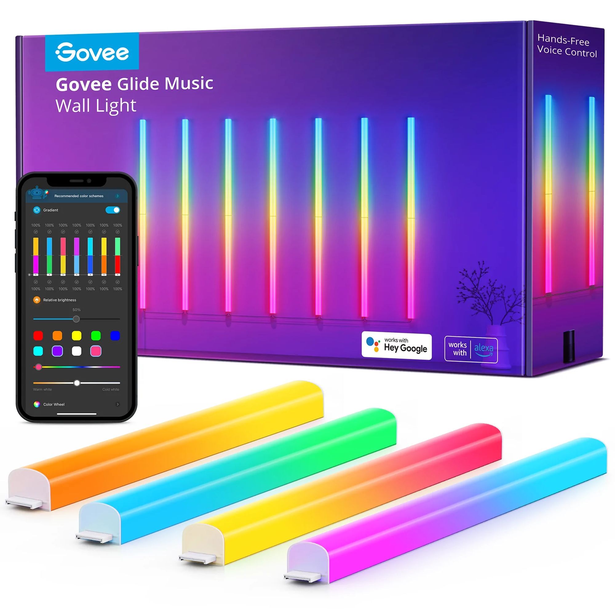 چراغ های دیواری LED موسیقی Govee Glide
