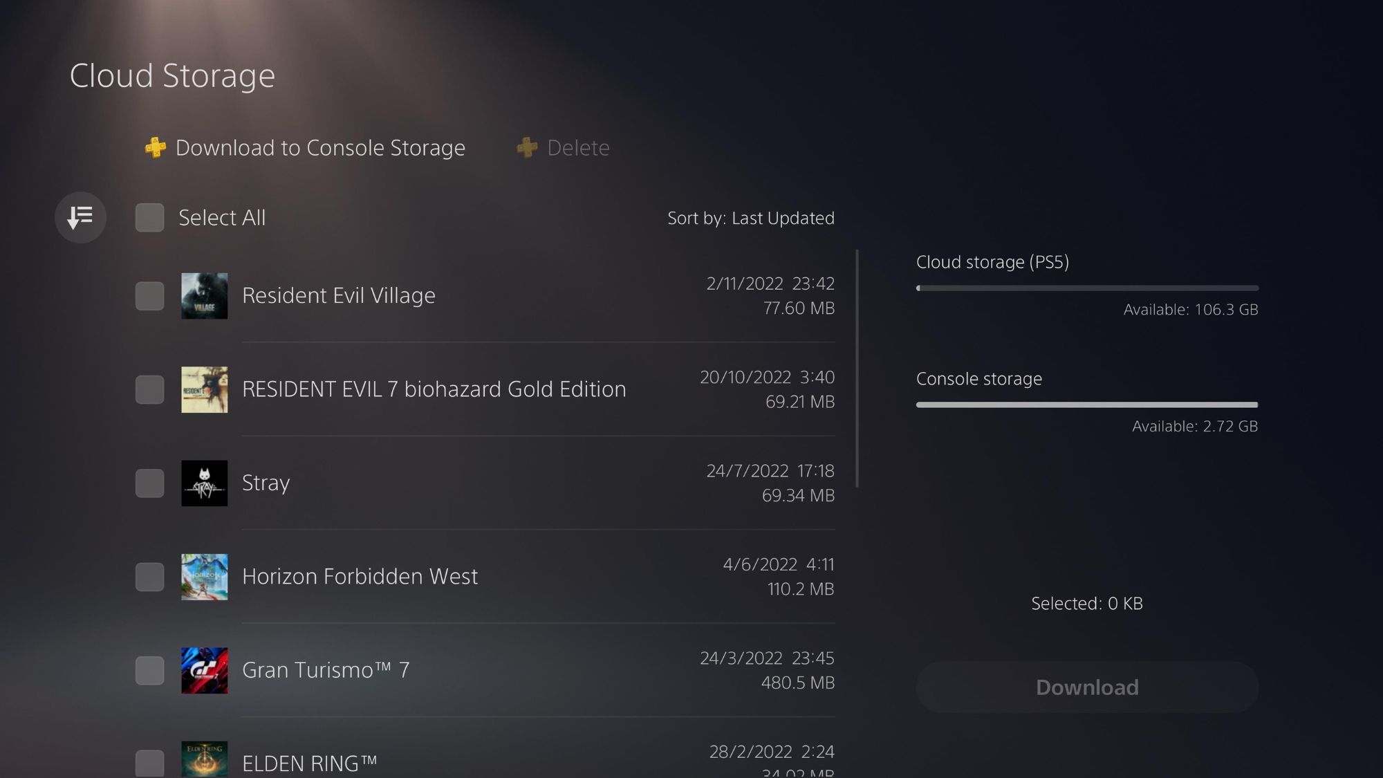How to Download Cloud Data to PS5 Cloud Storage