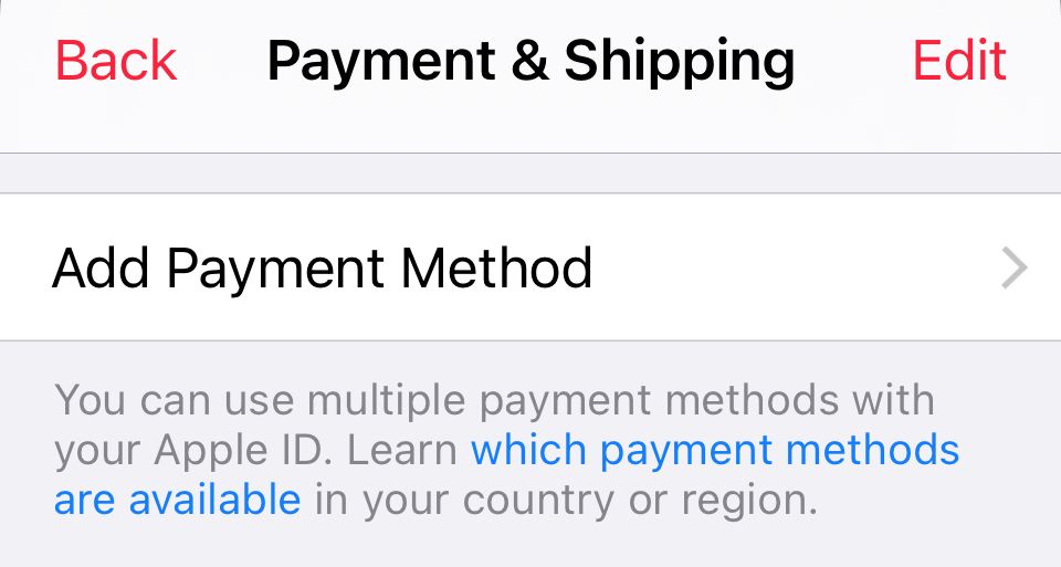 icloud payment method