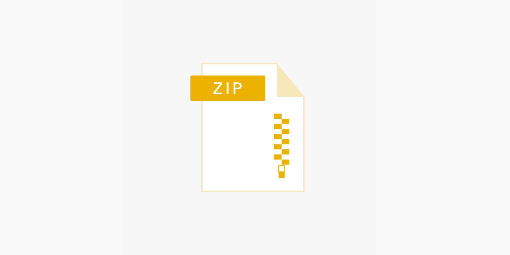 Imagen que muestra el icono ZIP