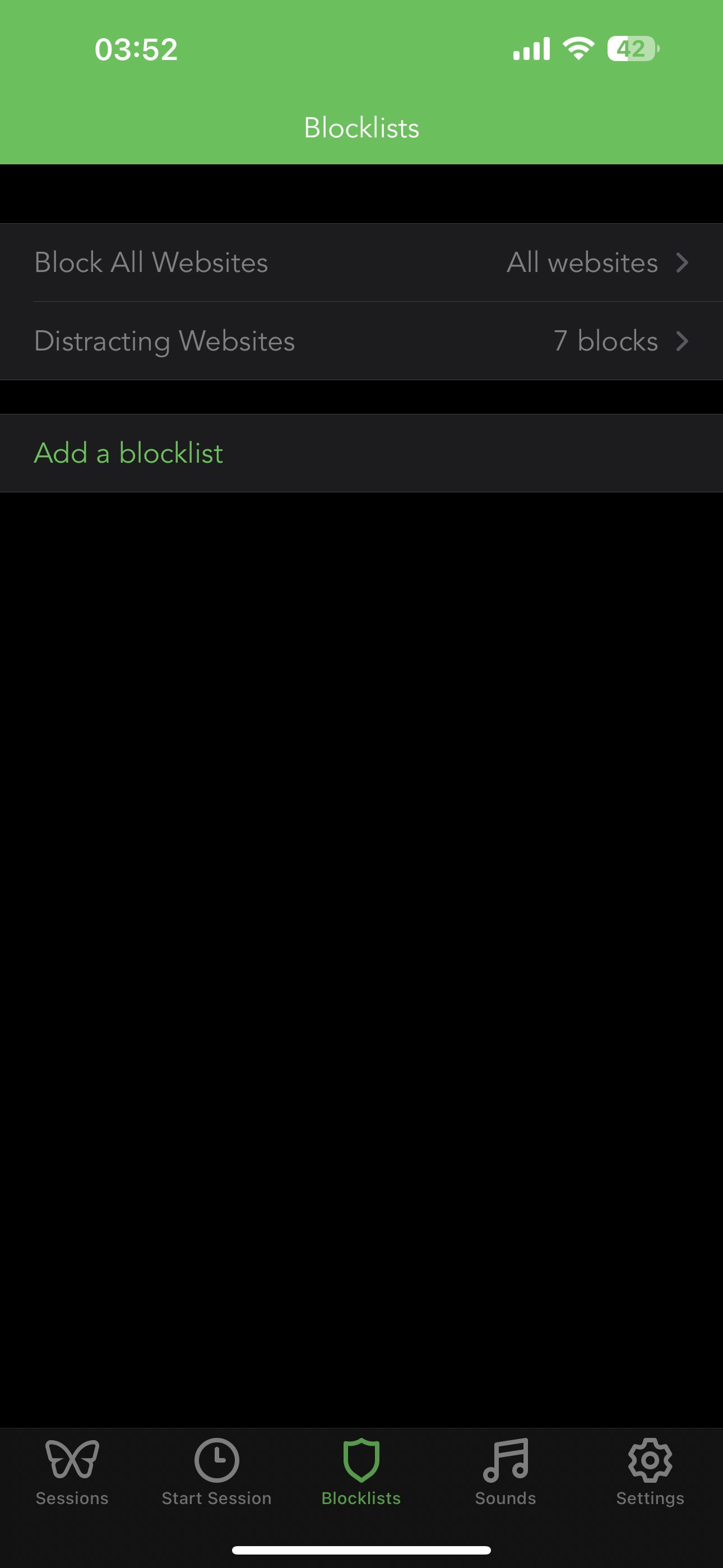 creating custom blocklists Freedom iOS