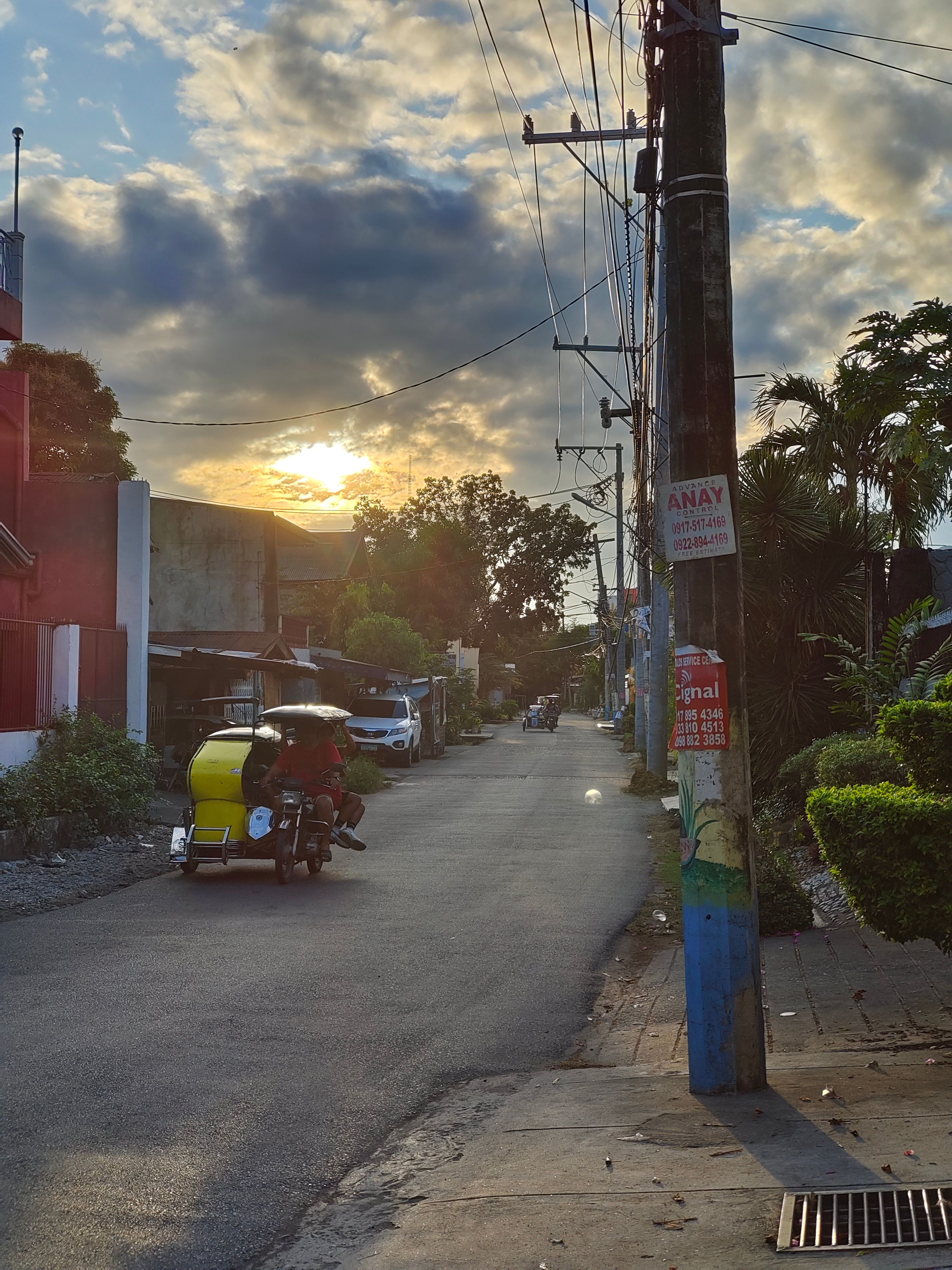 photograph of road in late afternoon by iQOO 11