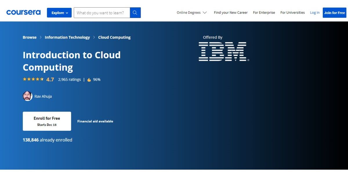 9 Loose Cloud Computing On-line Classes for Newbies