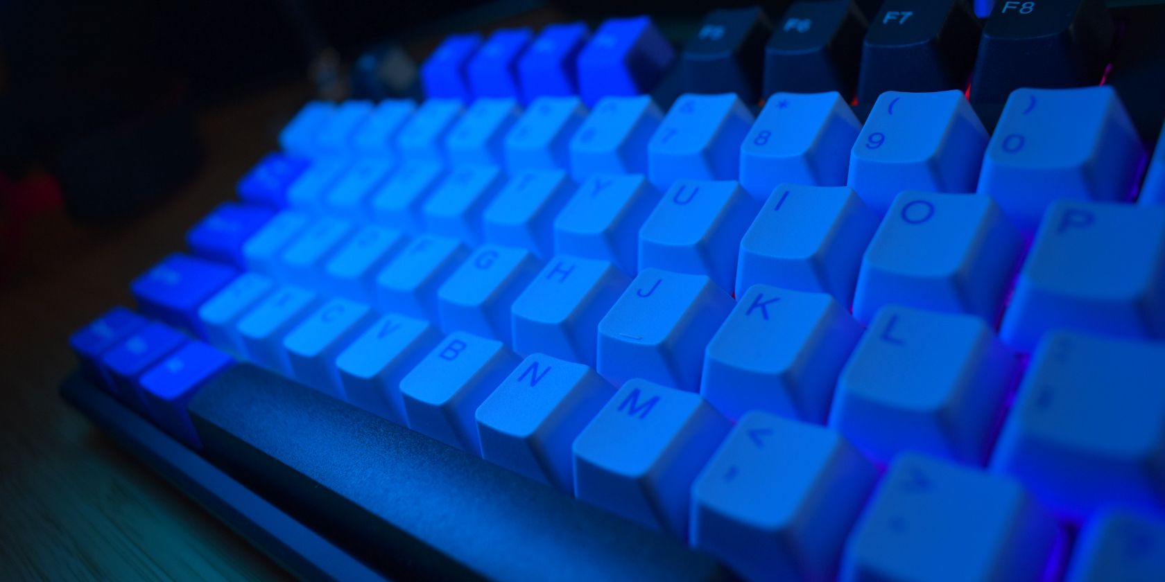 kono discord tkl mechanical keyboard blue light side