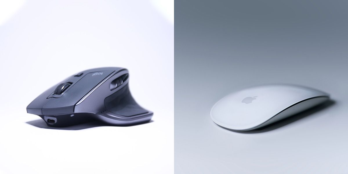 Magic Mouse dibandingkan dengan mouse Logitech