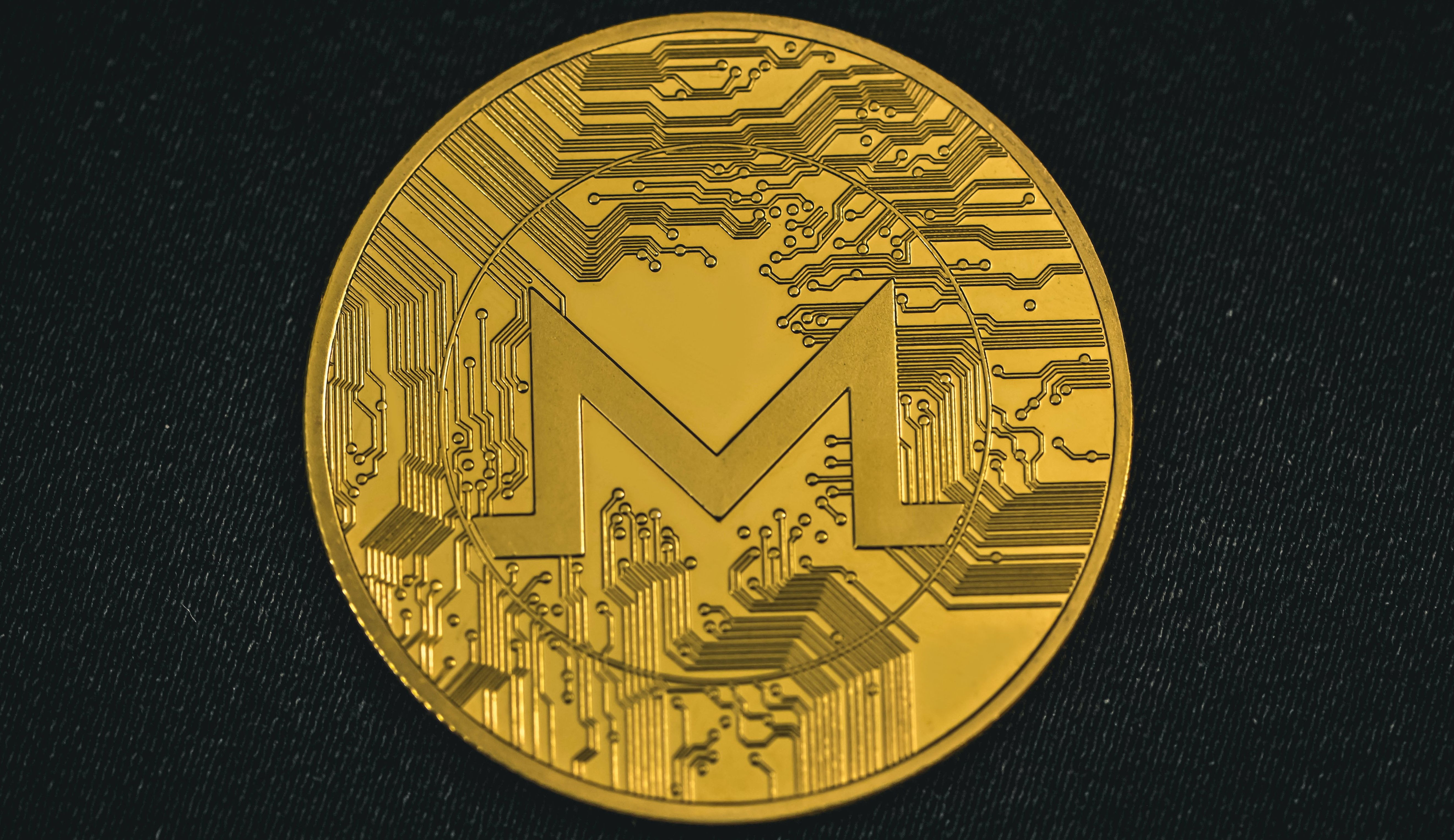 gold monero coin