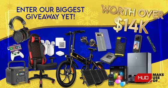 MUO Giveaway: Enter Our Holiday Giveaway Worth Over $14,000