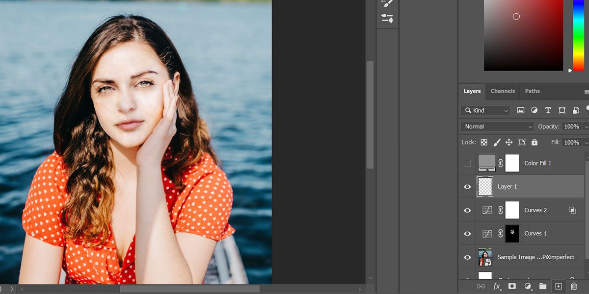 create new blank layer in Photoshop