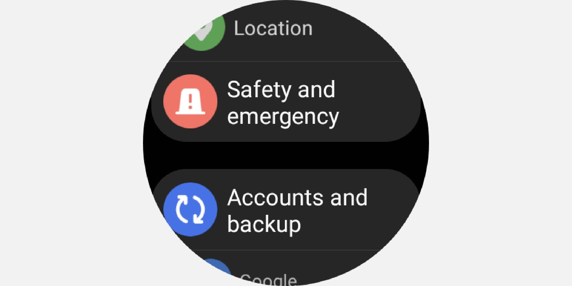 Setting up accounts and backups on your smartwatch