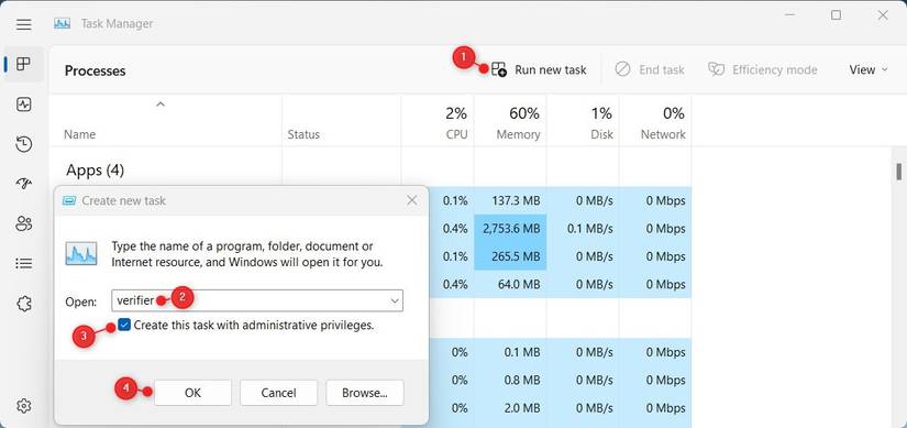 How to Open the Driver Verifier Manager in Windows 11