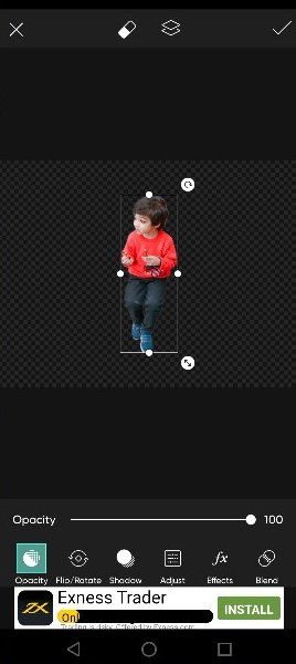 Picsart - Removing the Background