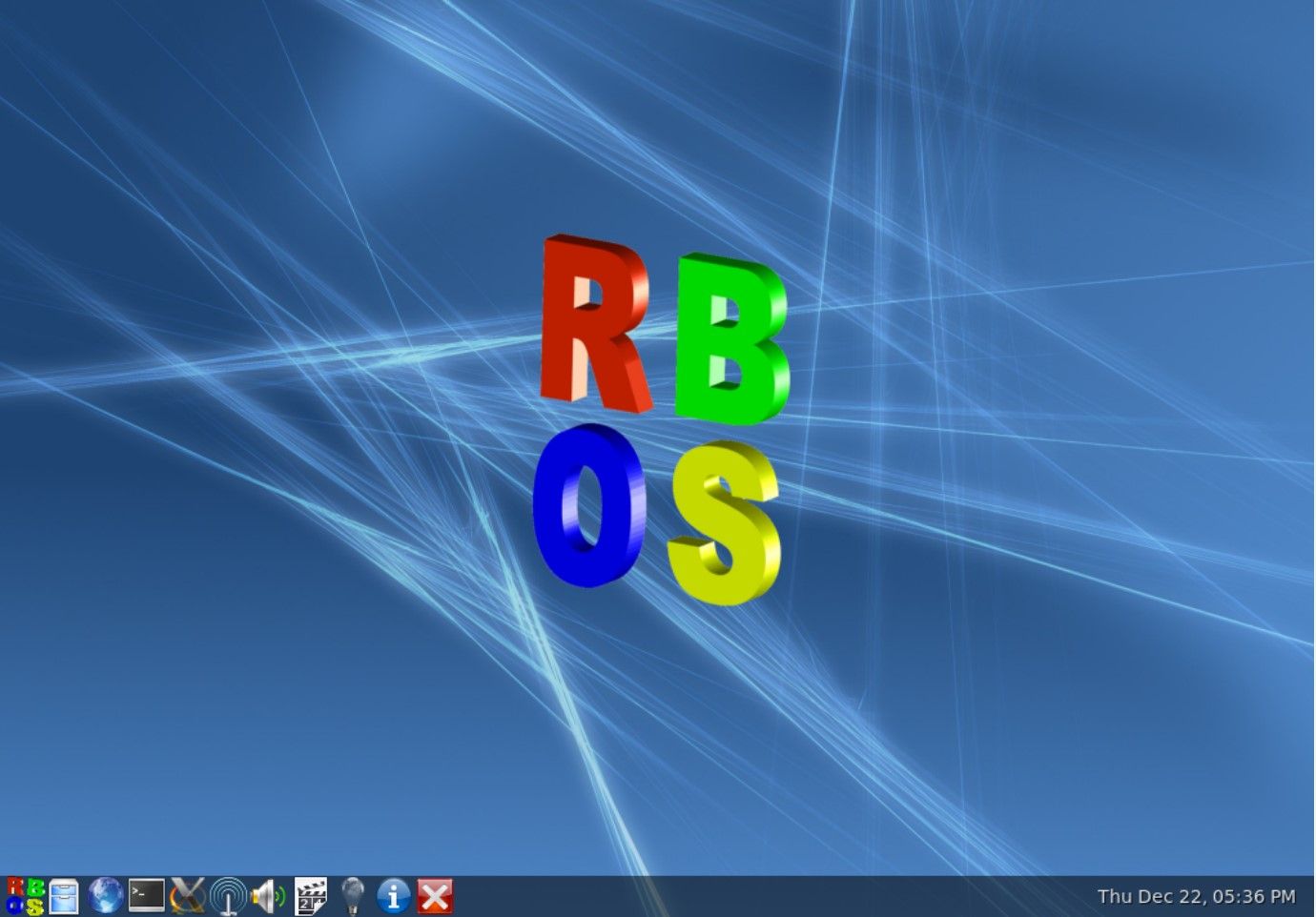 RebeccaBlackOS desktop interface