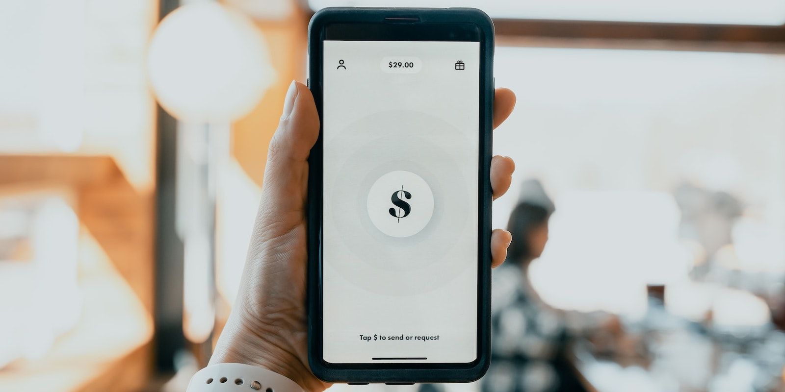 The Homescreen of a Digital Wallet Receiving Money