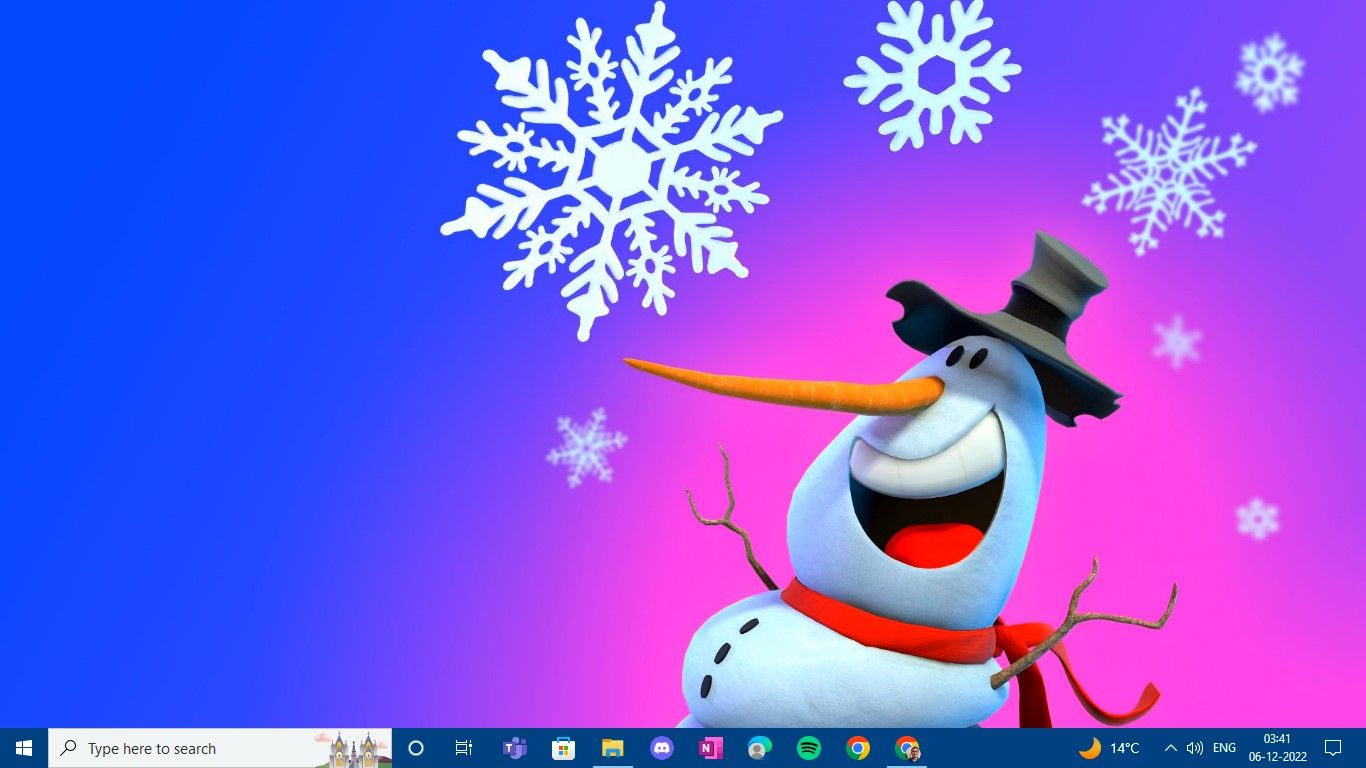 Remix 3D Winterscapes Theme بر روی صفحه نمایش لپ تاپ ویندوز