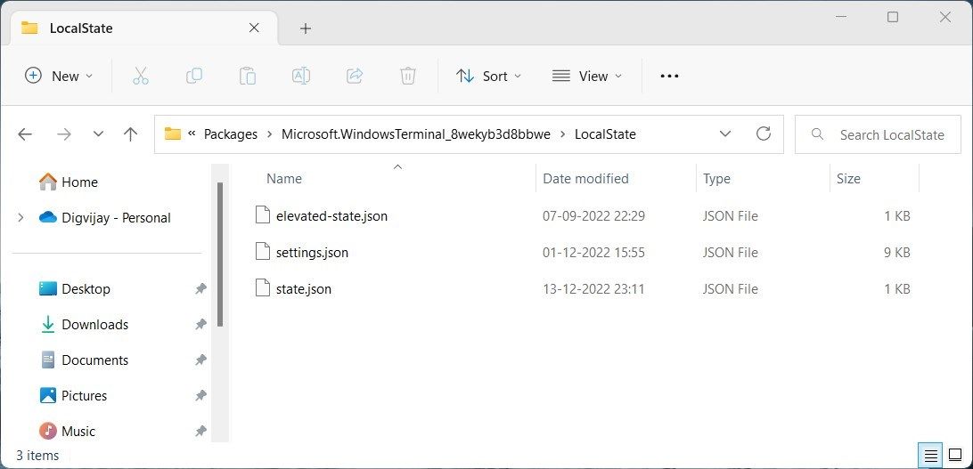 Restablecer terminal de Windows usando el Explorador de archivos