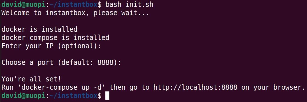 run instancebox init script