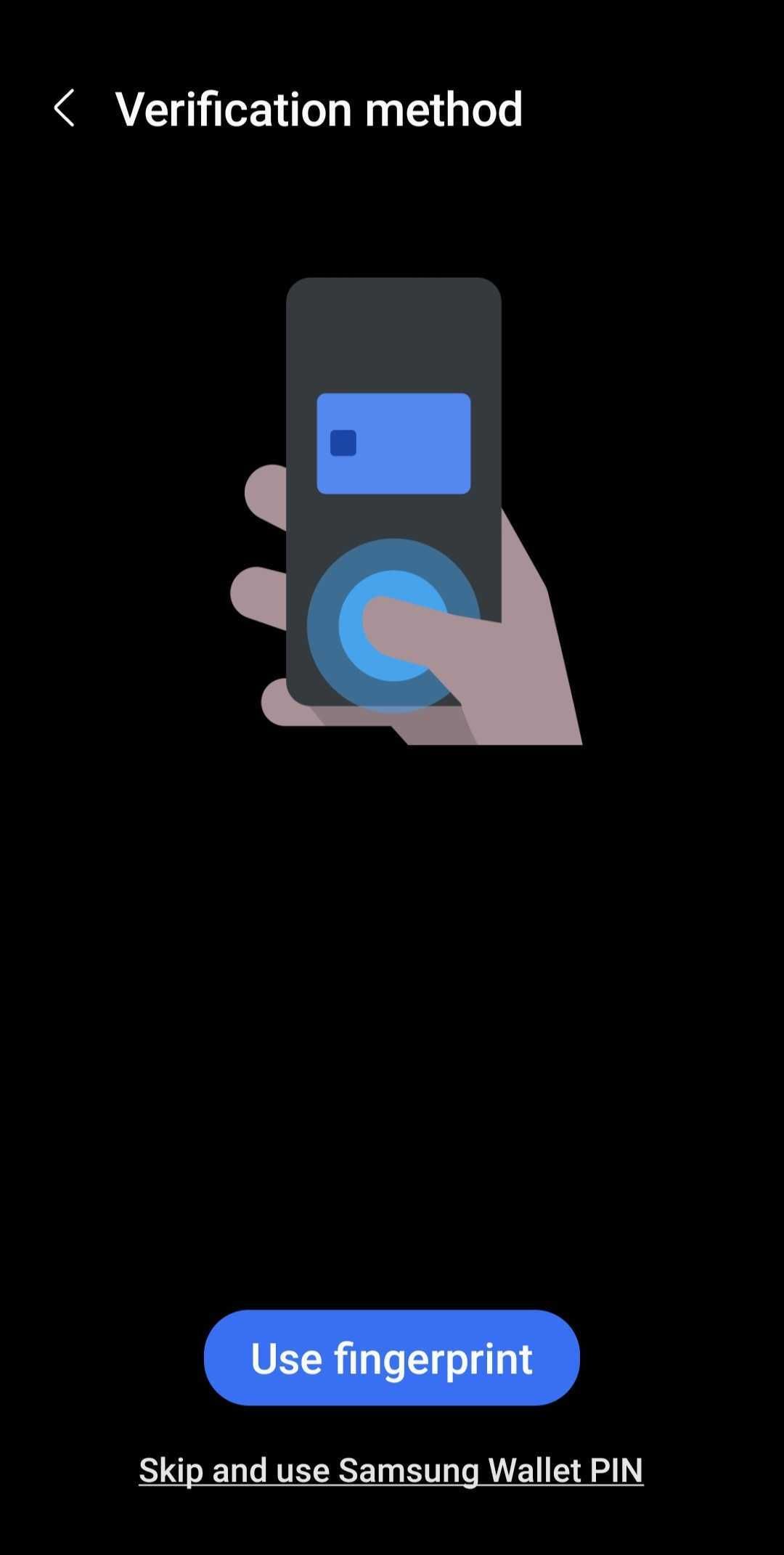 samsung pay app introduction page screenshot