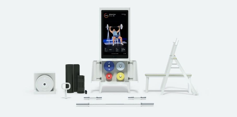 Full set of equipment with Tempo fitness mirror