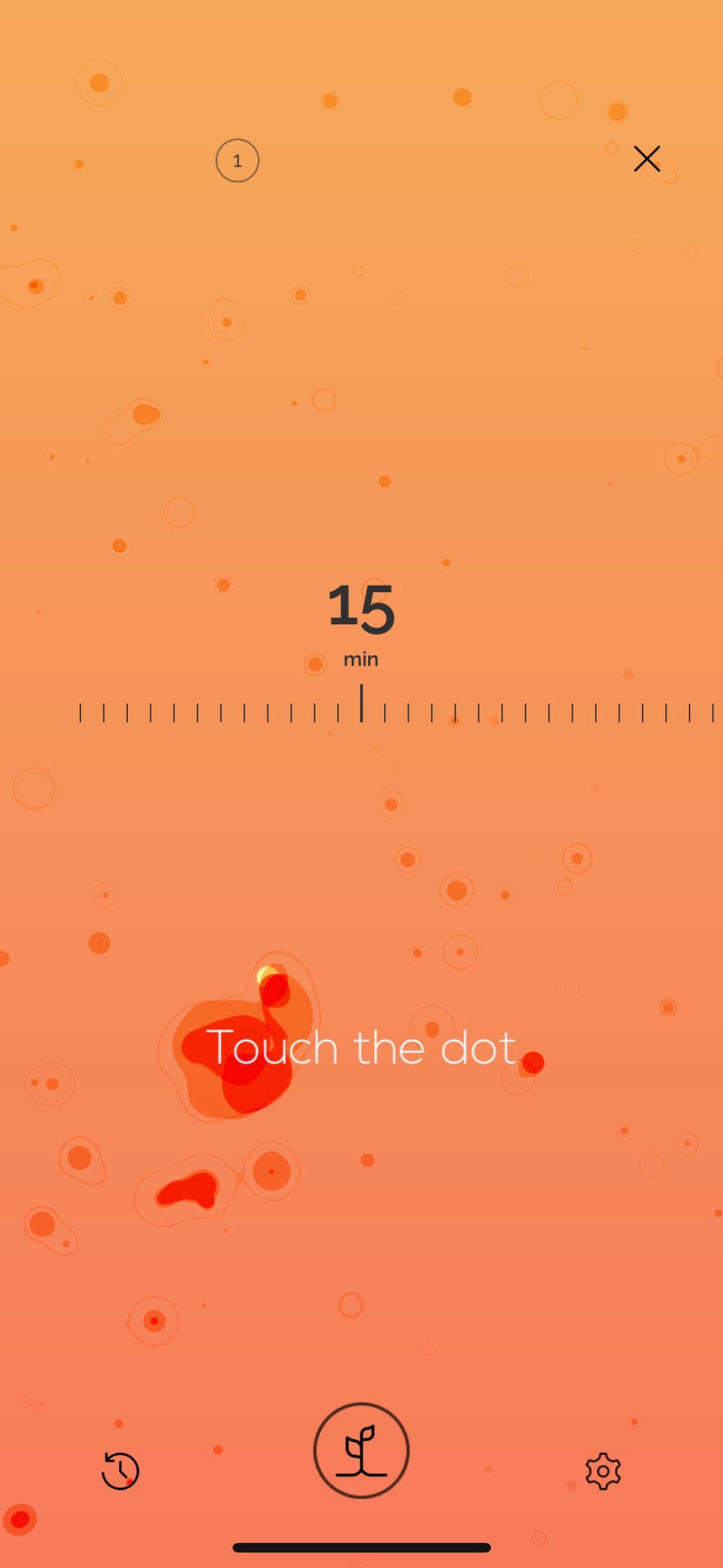 Screenshot of Pause app showing timer setting