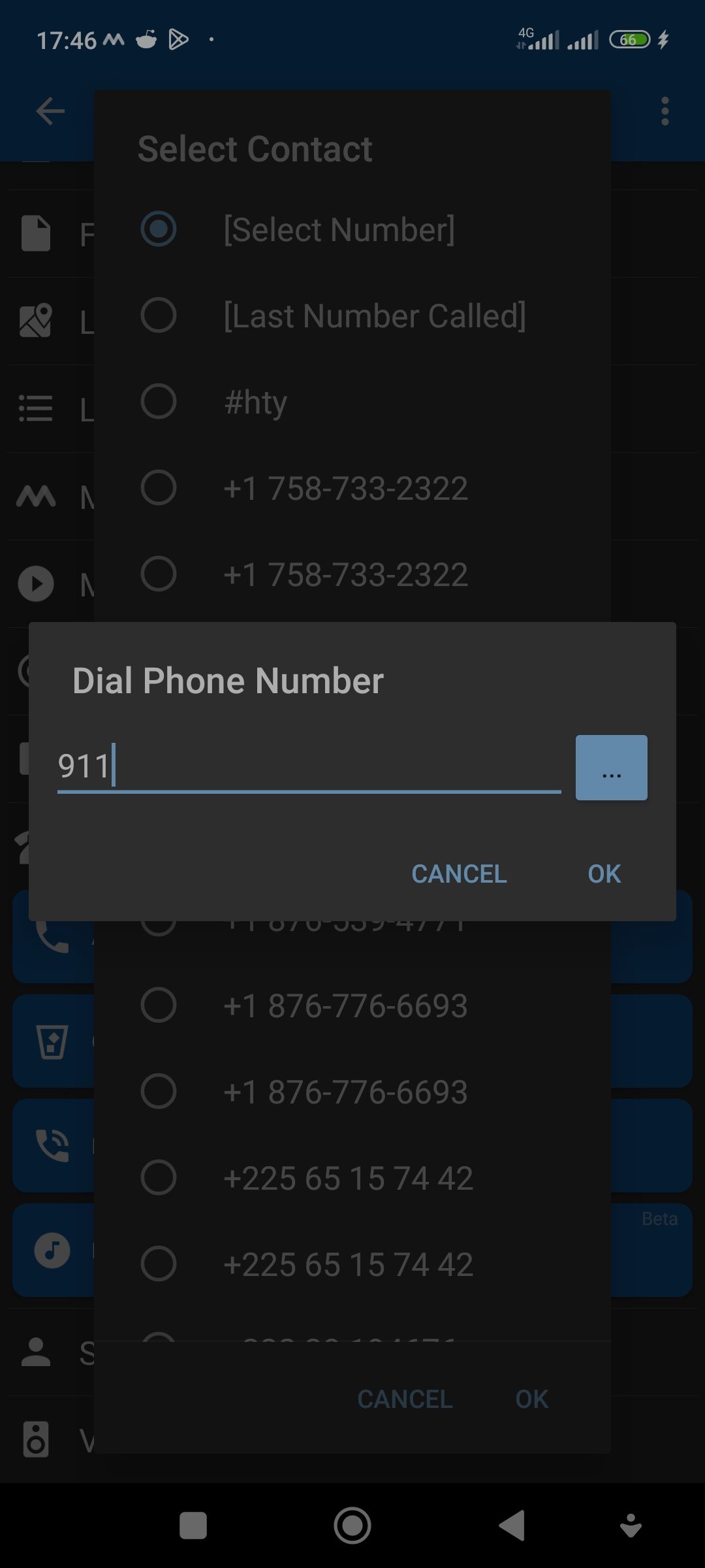 Automating a 911 call using MacroDroid