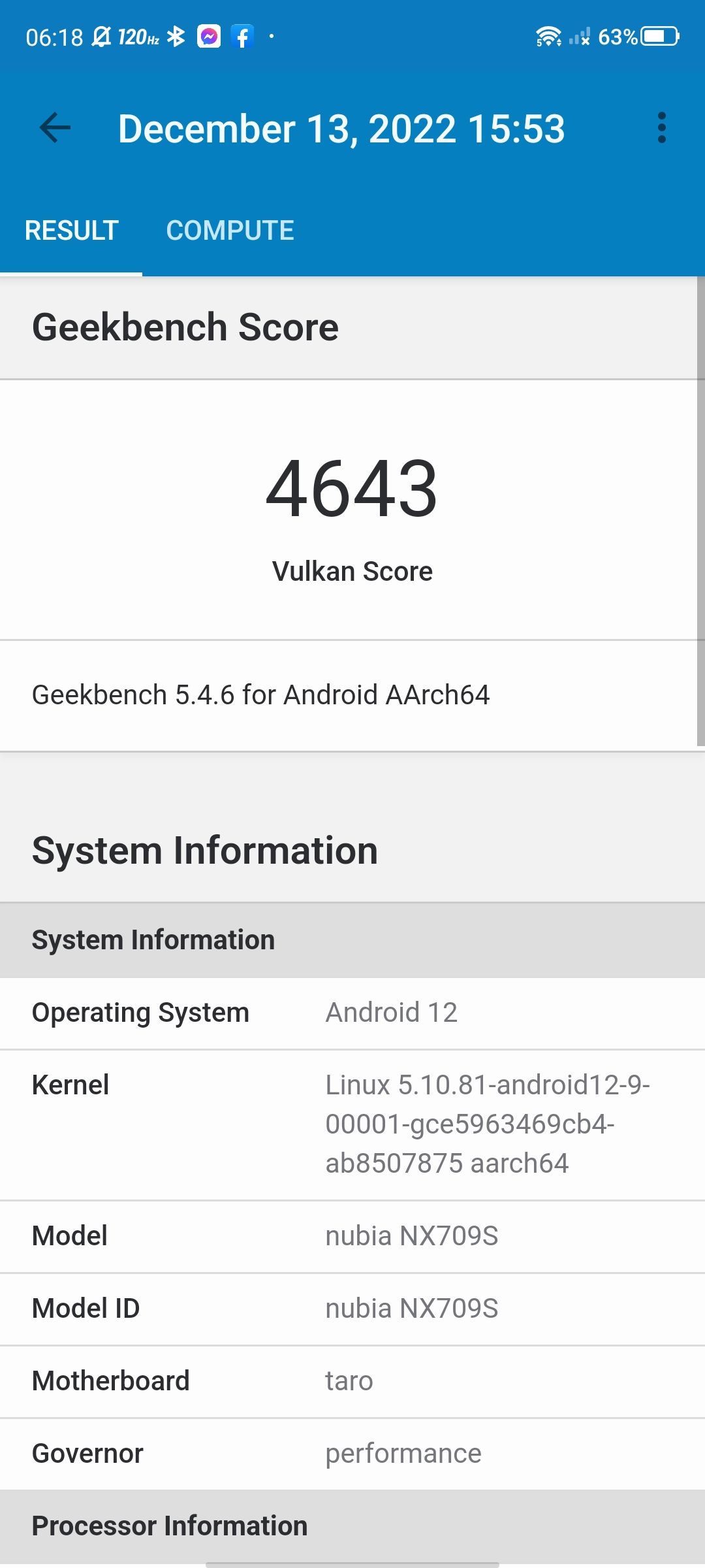 Snapdragon 8 Gen 1+ Geekbench 5 GPU score