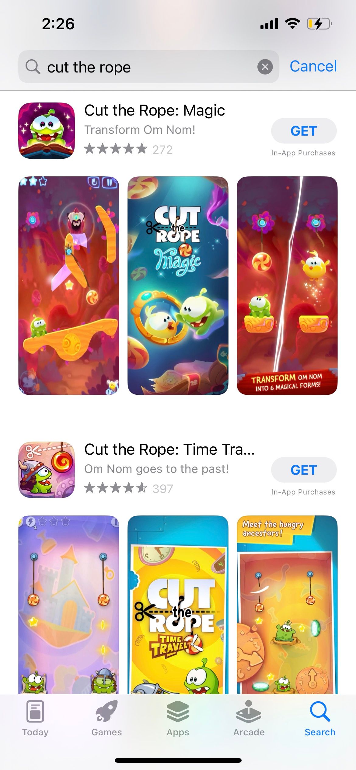 iphone app store search results