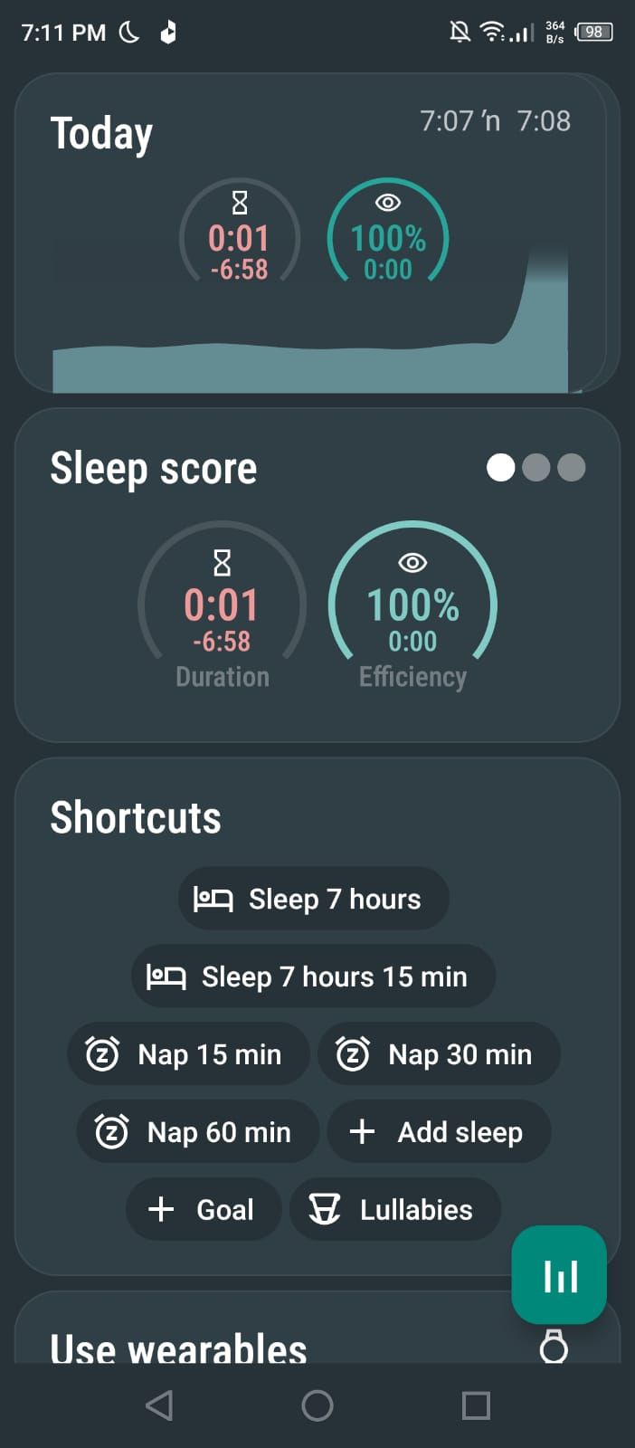 Sleep as Android - Sleep Scores