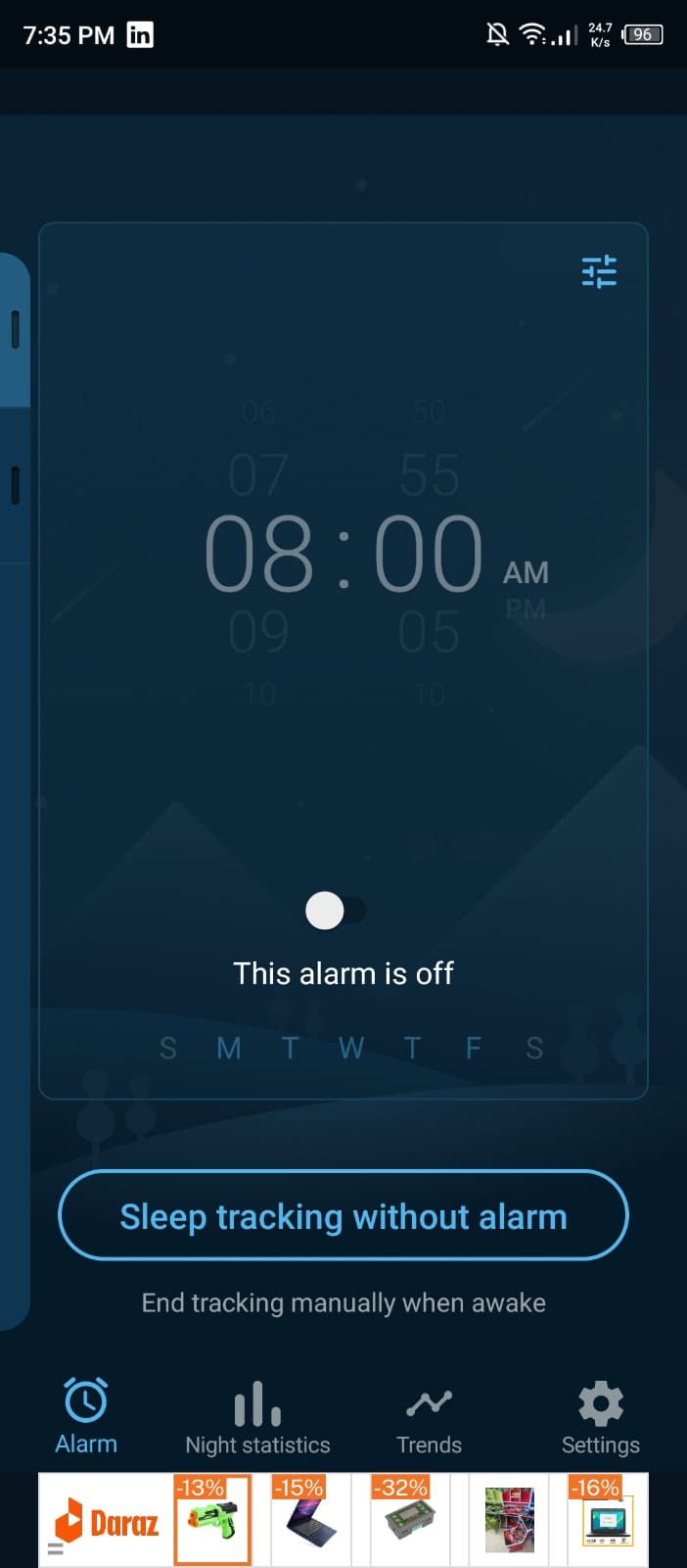 Sleepzy - Alarms