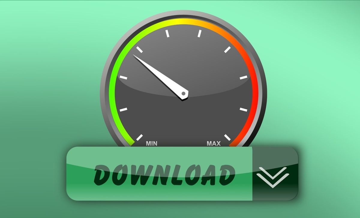 An internet speed test illustration
