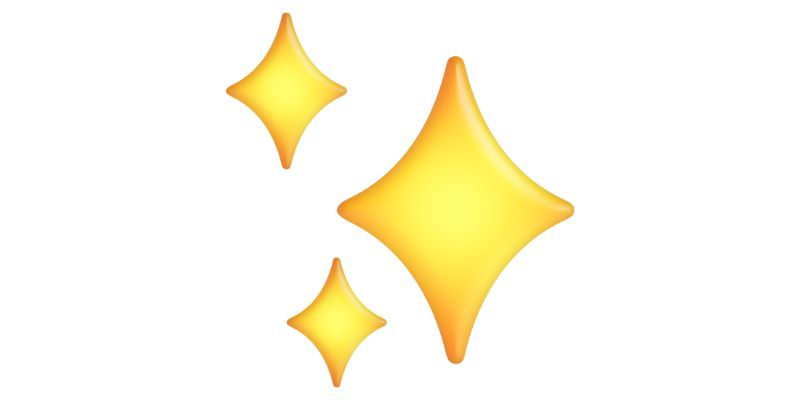 ایموجی می درخشد