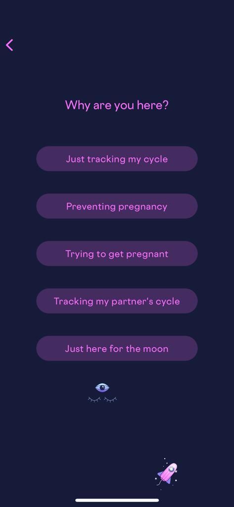 راه‌اندازی برنامه Stardust Period Tracker - چرا اینجا هستید