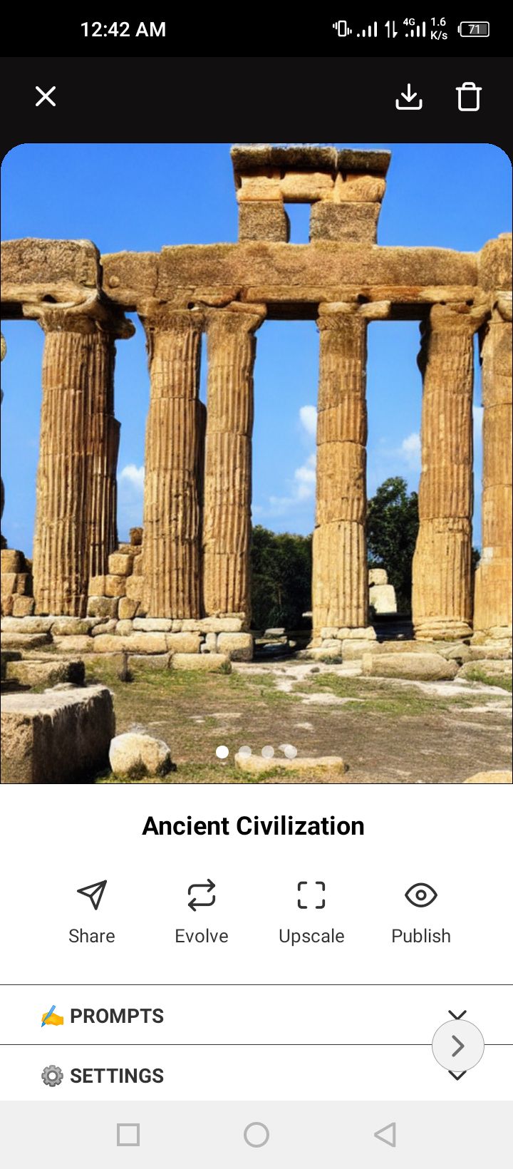 starryai - Sample Using Ancient Civilization Prompt