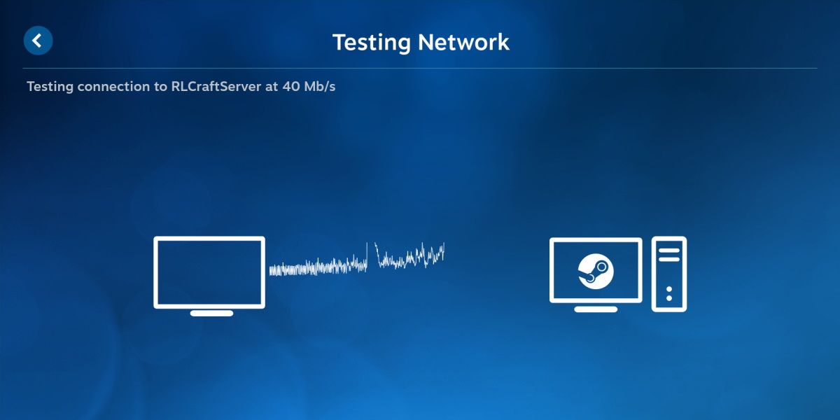 Network test sample on Steam Link